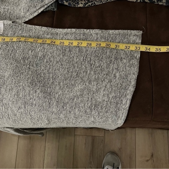 GRAY Southwestern Tex Mex themed cardigan duster sweater can be worn 2 ways, M. - Picture 11 of 15